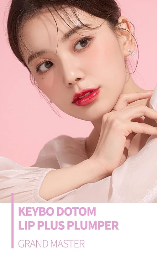 keybo Lip Plumper Dotom Lip Plus 16 Colors, 3 Steps Extreme Plumping Clear Lip Gloss by Essence Lip Care Oil & 16 Color Tints from Korean Makeup (08. Winter of me)-VivaGrace Women