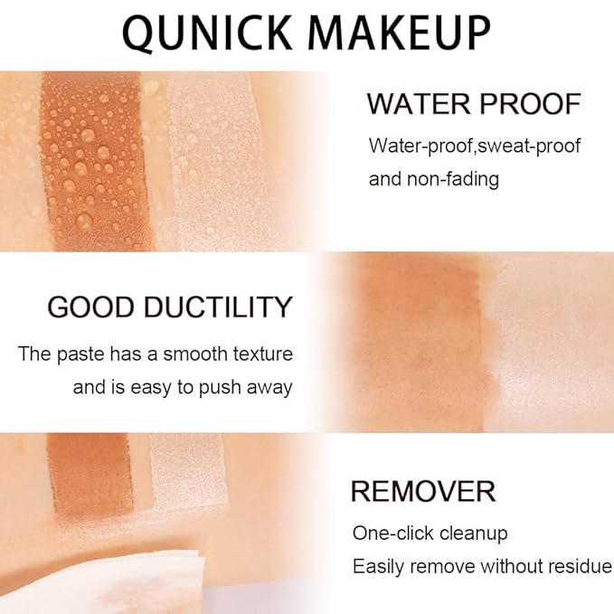 evpct 2Pcs Face Cream Contour Bronzer Sticks Makeup Highlighter Highlight Brown Creme Cheek Contour Sticks contorno en crema Bronzing Foundation Stick Kit Shadow Shading Face Contour Highly Piamented-VivaGrace Women