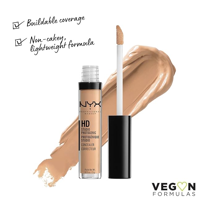 NYX PROFESSIONAL MAKEUP HD Studio Photogenic Concealer Wand, Medium Coverage - Glow-VivaGrace Women