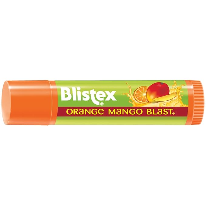 Blistex Orange Mango Blast Lip Balm, Vitamins C & E, Bulk Lip Balm, Super Smooth Moisturization, Refreshing Flavored Lip Hydration, 0.15 Ounce (Pack of 24)-VivaGrace Women