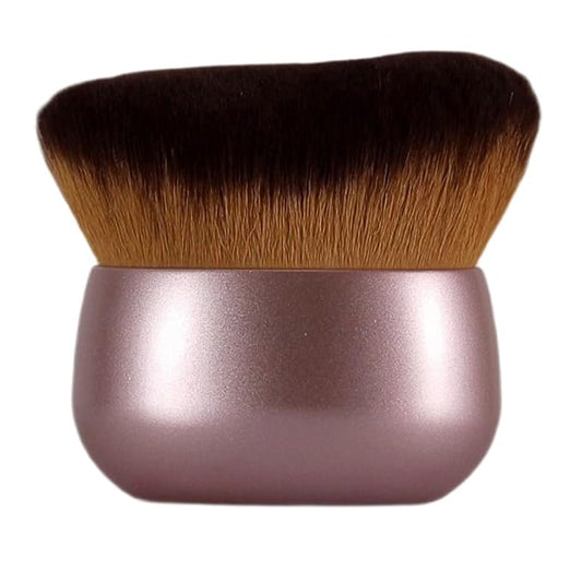 Extra-Large 75mm Body Makeup Brush Vegan Synthetic Bristles for Streak-Free Self Tanner, Bronzer & Foundation, Wet/Dry Use, Oval Face & Back Application–Pink Rose Gold-VivaGrace Women