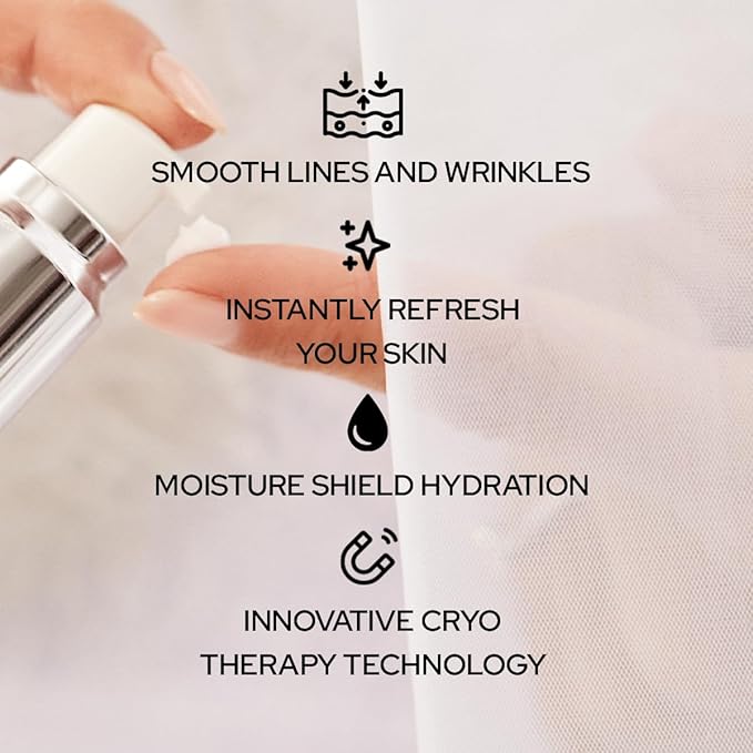 SiO Cooling Cryo Eye Cream - Anti-Aging, Hydrating Under Eye Concentrate Formulated For Targeting Dark Circles, Fine Line, Wrinkles, Puffiness & Bags-VivaGrace Women