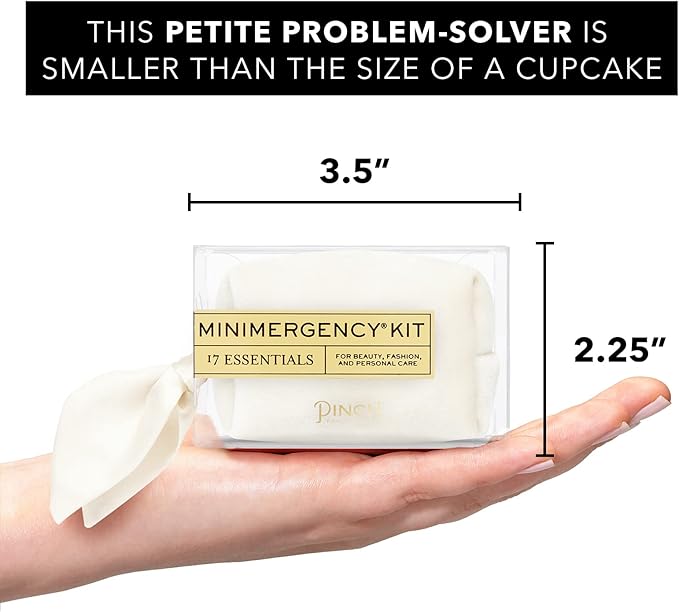 Pinch Provisions Velvet Minimergency Kit, for Her, Includes 17 Must-Have Emergency Essential Items, Compact, Multi-Functional Pouch, Gift for Parties and Birthdays-VivaGrace Women