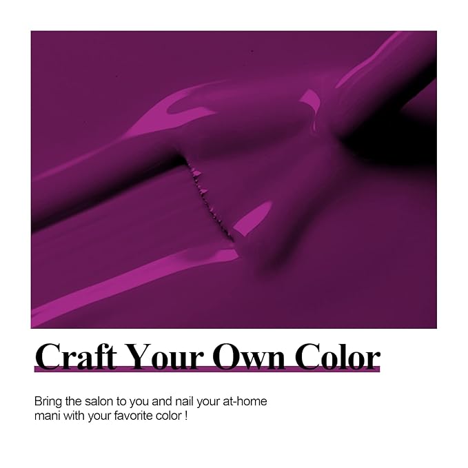 Imtiti Purple Gel Nail Polish, 1 Pcs 15ml Rebecca Purple Color Soak Off LED Long-Lasting Nail Gel Polish Nail Art Starter Manicure Salon DIY at Home, 0.5 Fluid Ounces