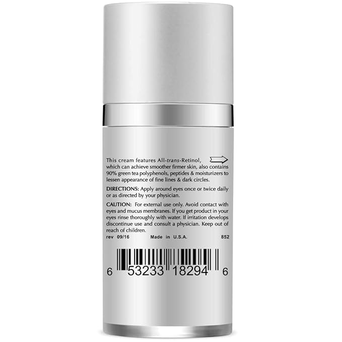 Under Eye Repair Cream - All-Trans-Retinol UNDER EYE REVIVE Anti Aging Eye Cream For Dark Circles And Puffiness, Under Eye Bags, Fine lines, Wrinkles - 0.5 Oz-VivaGrace Women