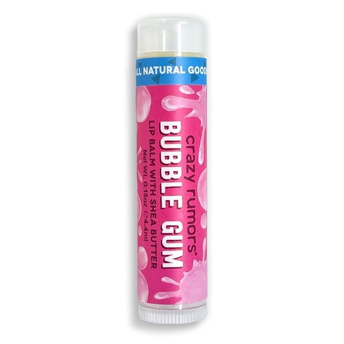 Lip Balm Bubble Gum .15oz (single item) by Crazy Rumors-VivaGrace Women
