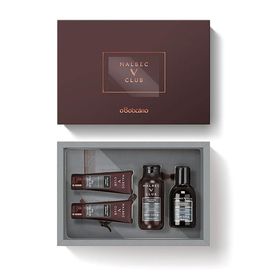 Malbec Mini Travel or Gift Set for Men. Limited Edition Set of Men’s Travel-Size Body Care Essentials in a Signature O Boticário Gift Box. Set of 4 Minis-VivaGrace Women