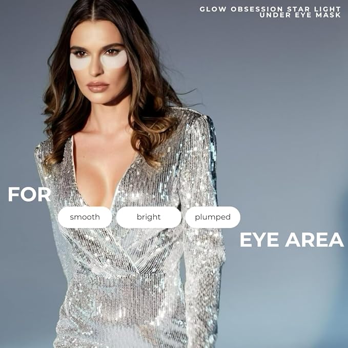 Anti-age under eye masks - With Hyaluronic Acid, Collagen & Vitamin C. Natural gel eye masks, under eye gel patches for dark circles & puffy eyes. Anti wrinkle skincare, hydrating & soothing. 20 pairs-VivaGrace Women