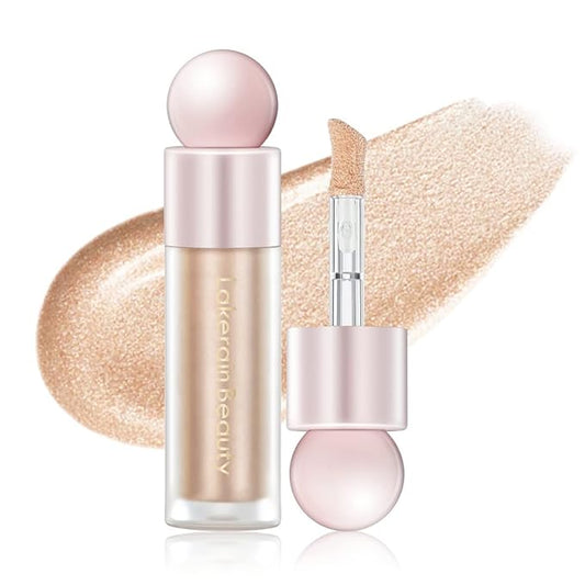 Liquid Highlighter Makeup, Natural Silky Shimmer Finish Face Highlighter, Highly Pigmented, Lasting, Blendable, Soft Cream For Face, 0.25fl.oz (#02 Champagne Shimmer), 1.3 Ounce, 1 Pack-VivaGrace Women
