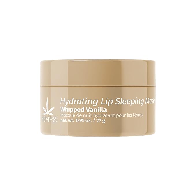 Hempz Hydrating Lip Sleeping Mask - Whipped Vanilla (.95 Oz.) | Overnight Hydrating Lip Balm for Dry Lips, Lip Repair, Chapped Lip Treatment & Nourishment for Women-VivaGrace Women