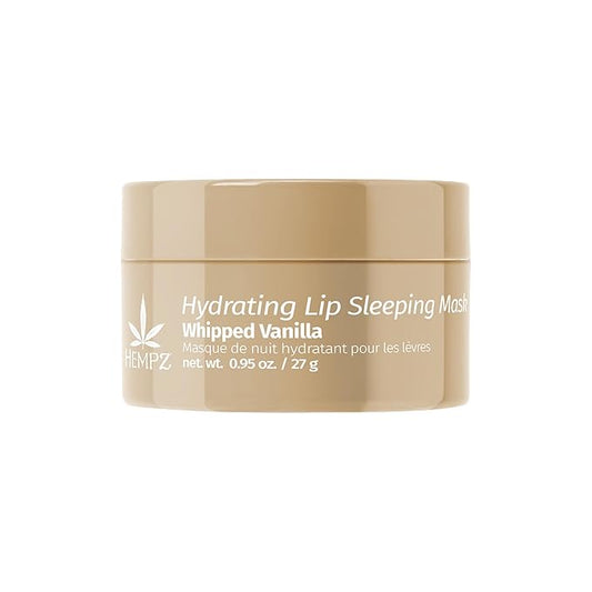 Hempz Hydrating Lip Sleeping Mask - Whipped Vanilla (.95 Oz.) | Overnight Hydrating Lip Balm for Dry Lips, Lip Repair, Chapped Lip Treatment & Nourishment for Women-VivaGrace Women