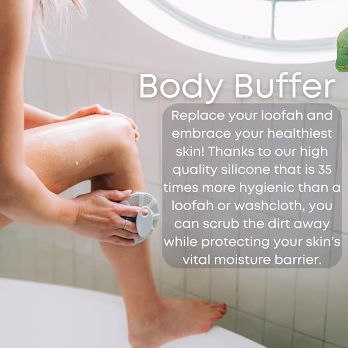 Skincare Essentials Kit - 4 Piece Bundle Pack - Face and Body Silicone Spa Accessory - Essential Beauty Set for Teen Girls Sky Blue-VivaGrace Women