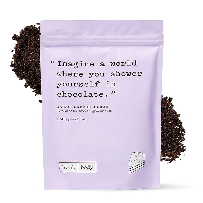 Frank Body Cacao Coffee Scrub | Natural, Vegan, Cruelty Free Exfoliating Body Scrub Smooths, Hydrates, and Nourishes Skin with Cacao Extract, Macadamia Oil, and Vitamins A, E, and D | 7.05 oz / 200 g-VivaGrace Women
