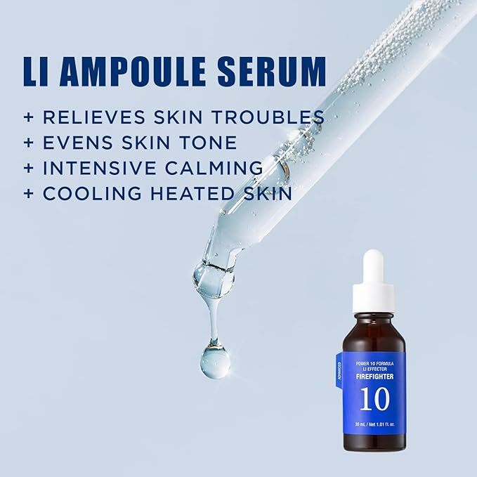 It'S SKIN LI Calming Skincare Set - Soothing Toner Pads, Ampoule Serum, Moisture Cream – Redness & Acne Relief with Licorice Extract & Guaiazulene – for Clear Skin-VivaGrace Women