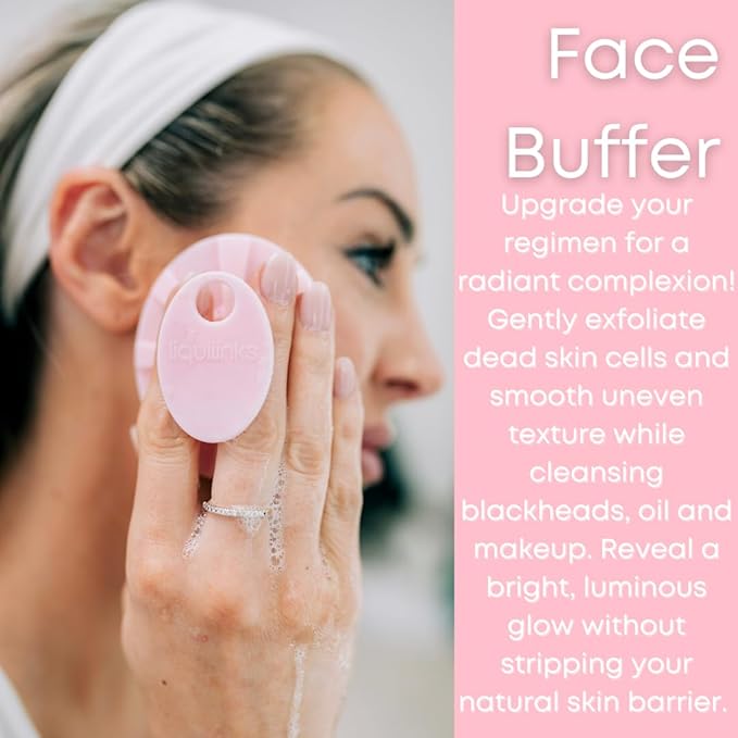 Skincare Essentials Kit - 4 Piece Bundle Pack - Face and Body Silicone Spa Accessory - Essential Beauty Set for Teen Girls Sky Blue-VivaGrace Women