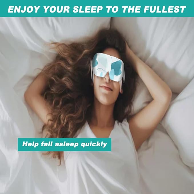 50 Packs Steam Eye Mask for Dry Eyes, Self Heated Sleep Eye Mask Disposable Warm Compress for Eyes, Relieves Dry Eye Eye Strain, Dark Circles, Puffiness,Microgroove (Natural Unscented More Safer)-VivaGrace Women