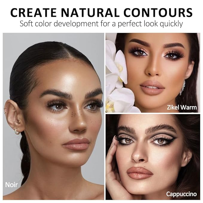 Professional Light Medium Brown Contour Highlight Palette,Multiple Full Coverage Makeup Palet for Correcting, Easy Blending, Long-lasting formula, Sculpt & Highlighting,Matte and Shimmer Finish-12A-VivaGrace Women