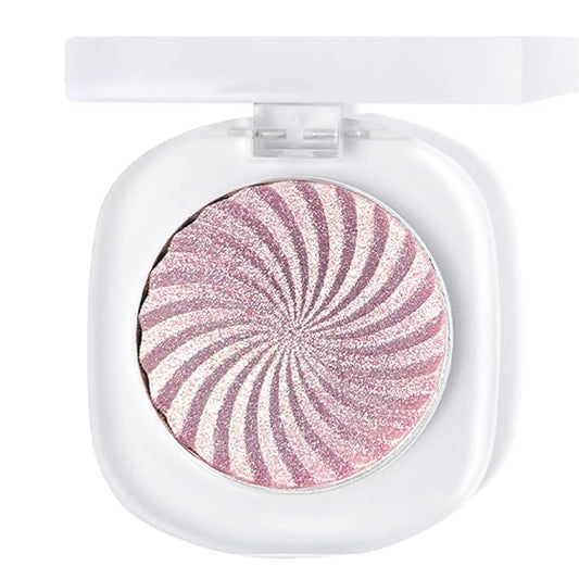Cream Highlighter Makeup Palette, Glow Highlighters Makeup Powder, Suit for Cheeks, Body, Eyeshadow, Silver Light Pink Rose Gold Purple Champagne, Vegan, Talc Free (02)-VivaGrace Women