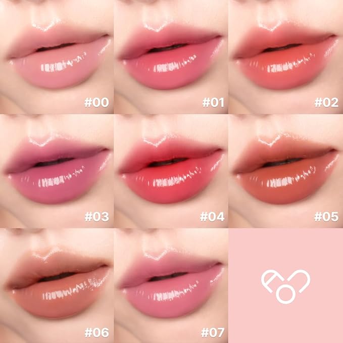 AOU GLOWY TINT BALM Tinted Lip Balm with Natural Gloss Instant Hydration for Chapped Lips 0.12Oz (06 Peanut Balm)-VivaGrace Women