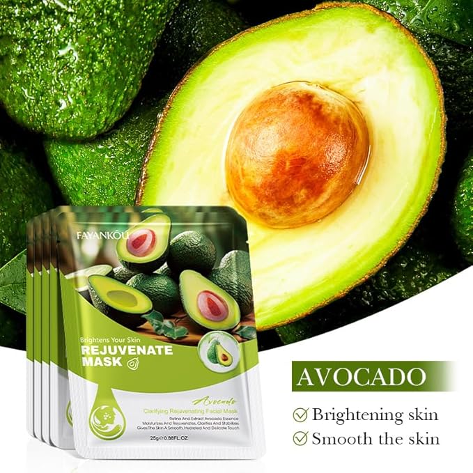 Avocado Skincare Set, 11-In-1 Skincare Gift Set With Facial Cleanser, Face Serum, Face Cream, Eye Cream, Toner, moisturizing lotion& Facial mask. Anti-Aging Skin Care Kit For Women Men-VivaGrace Women