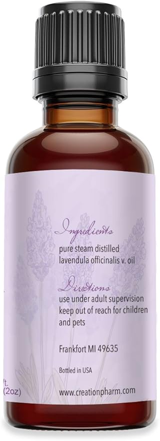 Creation Pharm Lavender Essential Oil 2 oz - 100% Pure - Aceite esencial de Lavanda-VivaGrace Women