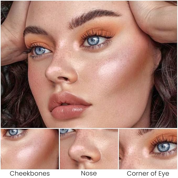 evpct 2in1 Face Shaping & Contouring Stick Cream Contour Concealer Bronzer Stick Makeup Kit for Beginner Face Highlighter Makeup Stick contorno maquillaje de maquillaje profesional,NEW Light Medium-VivaGrace Women