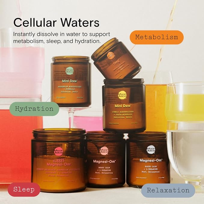 Moon Juice - Mini Dew Electrolytes Powder - Watermelon (30 Servings) - 2in1 Electrolytes & Minerals - Hydration Powder - Magnesium, Calcium, Potassium & Pink Salt - Sugar Free, Vegan, Non GMO-VivaGrace Women