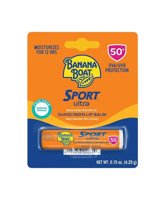 Banana Boat Sport Performance Sunscreen Lip Balm SPF 50 0.15 oz (Pack of 4)-VivaGrace Women