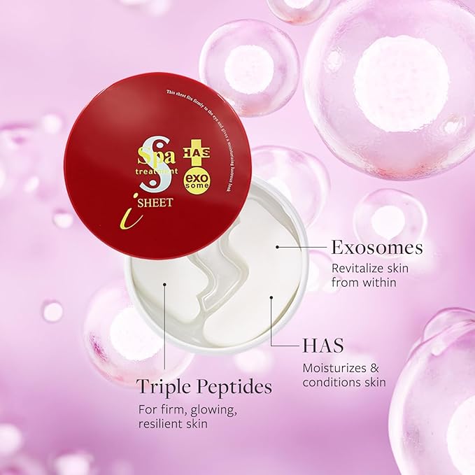 Spa Treatment HAS Stretch iSheet exo Japanese, Under Eye Patches for Puffy Eyes and Dark Circles, Eye Mask, Under Eye Masks, Wrinkles, Eyebag, Eye Masks for Dark Circles and Puffiness (30 Pairs)-VivaGrace Women