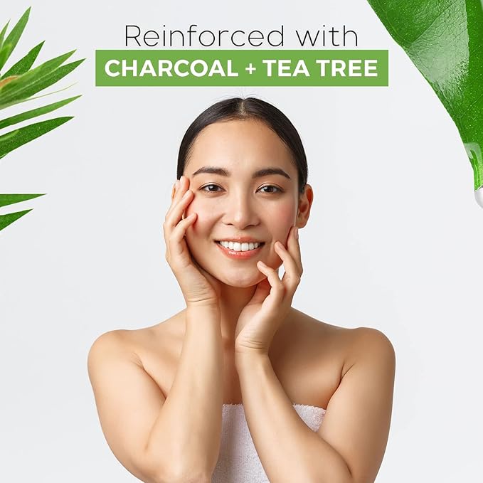 Charcoal & Tea Tree Peel-Off Face Mask - Blackhead Remover, Acne Treatment, Unclogs Pores, Deep Cleansing - Dermatologist Tested Korean Skincare, Clean Beauty, Cruelty-Free - 6.7 Fl oz-VivaGrace Women