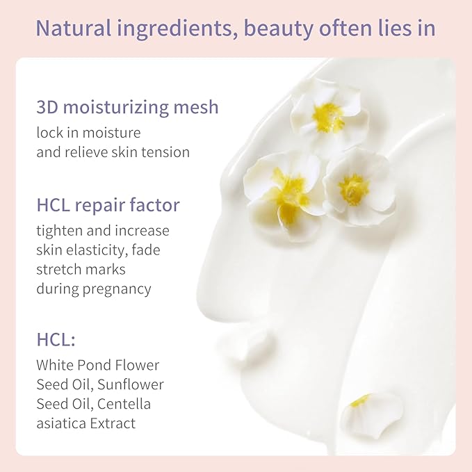 NENNEKO Formula Massage Lotion For Stretch Marks, Pregnancy Safe, Maternity, Face and Body Moisturizer, Skin Feels Soft and Smooth, Suitable for All Skin Types-VivaGrace Women