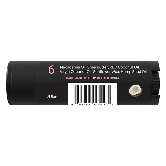 Natural Lip Butter Lip Balm - Original - Pure Enough to Eat - Made With Just 6 Vegan Ingredients - 100% Natural & Organic Moisturizing Lip Care for All Day Hydration (Single)-VivaGrace Women