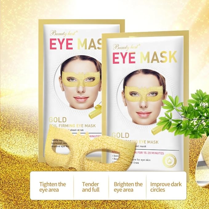 Generic 24 K Gold Eye Mask Puffy Eyes and Dark Circles Treatment Relieve Pressure and Reduce Wrinkles, Revitalize and Refresh Your Skin-VivaGrace Women