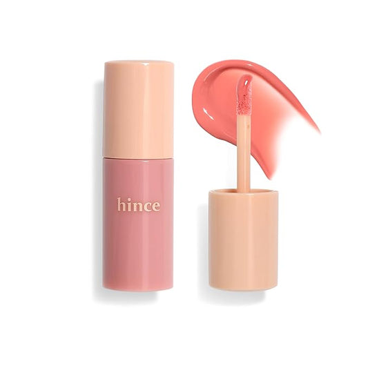 hince Dewy Liquid Cheek 6g Raw Glow Liquid Blush for Cheeks Vegan Dewy Cheek Tint Glass Skin Lightweight Liquid Blush Weightless Watercolor (SUNLIT PEACH, LC002)-VivaGrace Women