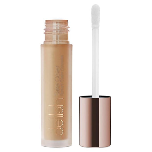 delilah - Take Cover Radiant Cream Concealer - Chashmere - Blendable, Hydrating, Long-Lasting, Light Reflecting, Imperfections Corrector - Enriched with Vitamin E - Medium to Full Coverage - 0.12 Oz-VivaGrace Women