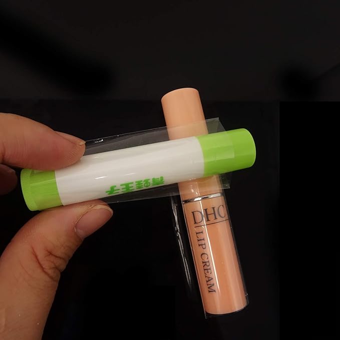 Honbay 200PCS Clear PVC Heat Shrink Wrap Bands for Lip Balm Tubes Chapstick Lip Balm-VivaGrace Women