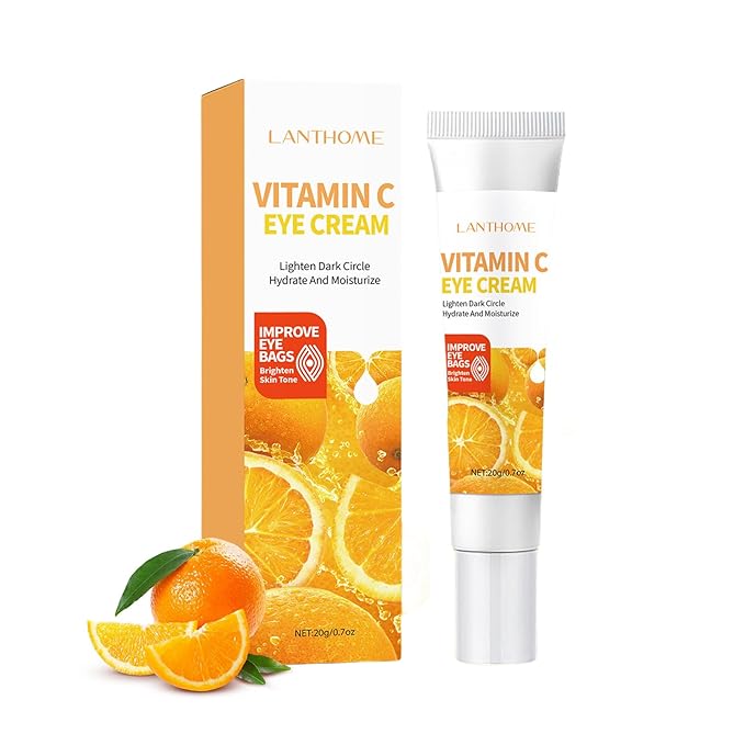 Vitamin C Eye Cream For Dark Circles, Under Eye Cream Anti Wrinkles For Reduce Puffiness And Bags Fine Lines, Wrinkles, Hydrating Eye Lifting Skin Care Anti Aging Eye Cream(0.7 FL.Oz)-VivaGrace Women
