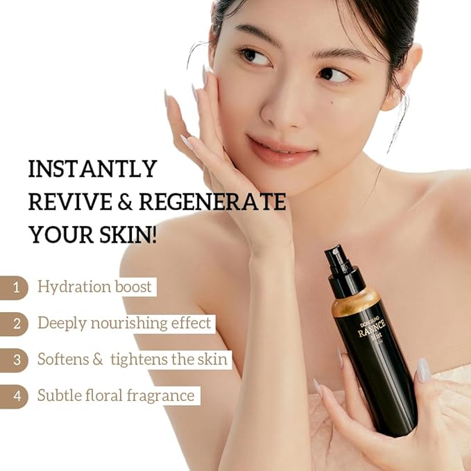 RANNCE Facial Mist, Face Mist with Okra Fruit Extract and Abelmoschus Manihot Flower Extract, Hydrates and Nourishes Skin, Day Care (Rannce, 5.07 fl oz)-VivaGrace Women