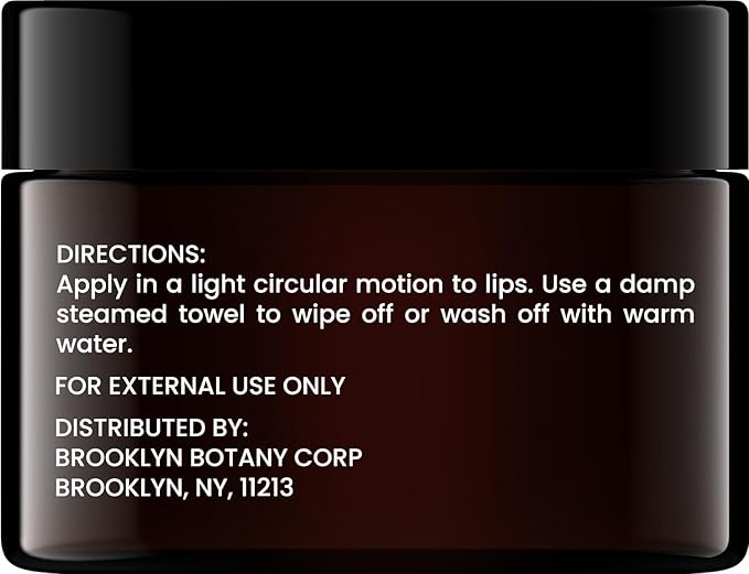 Brooklyn Botany Lip Scrub Exfoliator 1 oz – Lip Moisturizer for Dry Lips and Chapped Lips – Gentle Lip Exfoliator for Smooth and Brighter Lips – Vanilla Flavor-VivaGrace Women