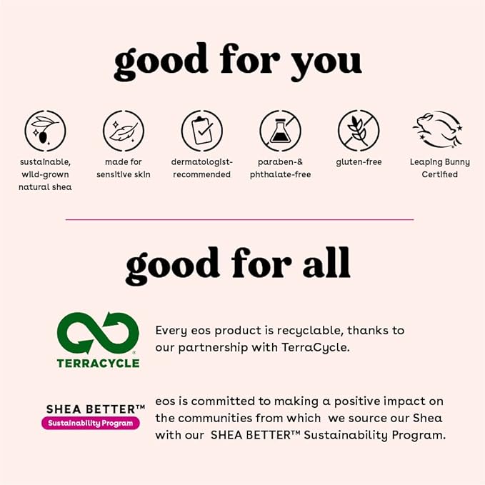 eos Sunset Sips Lip Butter Trio- Includes Pink Lemonade, Island Coconut & Wild Cherry Slushie Flavors, 24-Hour Moisture, Doubles as an Overnight Lip Mask, 3-Pack-VivaGrace Women