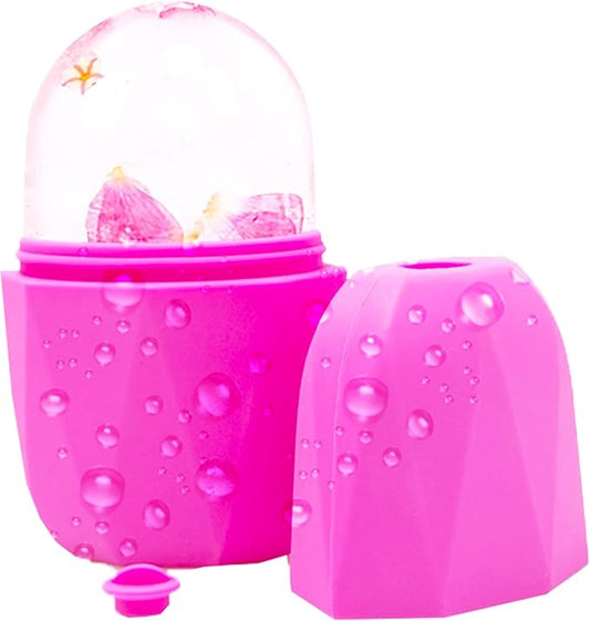 Ice Facial Cube Facial Beauty Ice Roller Skin Care Tools Ice Roller for Face and Eye Silicone Ice Mold for Face Beauty Ice Face Roller-VivaGrace Women