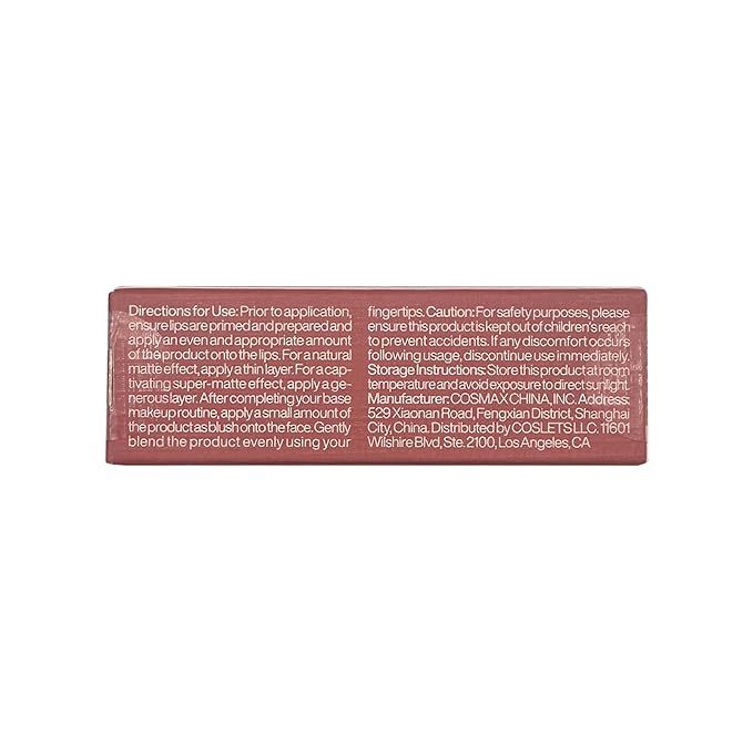 ITY Velvet Matte Finish Lip Stain-Mousse Textured Lip Clay, Nude Shade, Conceals Lip Lines, Rich Pigment Lip Tint Lipsticks, 0.14 oz (4g) in Petal-VivaGrace Women
