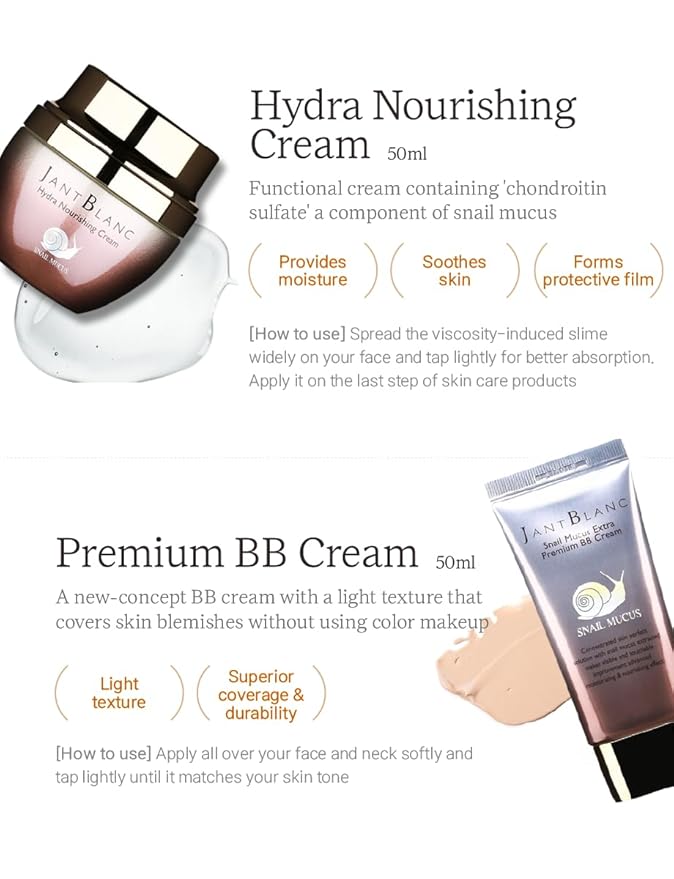 Jantblanc Snail -Mucus Skin Care Set (Skin Care 4 Set)-VivaGrace Women