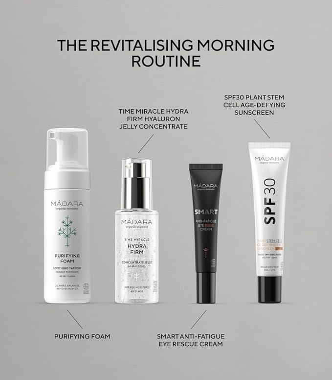 MÁDARA Organic Skincare | SMART Anti-Fatigue Eye Rescue Cream - 15 ml, With a Smart Antioxidant Complex, Natural Aescin And Caffeine, 100% Natural Origin, Vegan, Ecocert Certified-VivaGrace Women