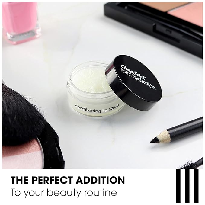 ChapStick Total Hydration Sugar Plum Flavor Conditioning Lip Scrub and Lip Exfoliator Jar - 0.27 Oz-VivaGrace Women