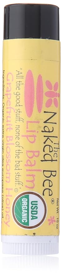 The Naked Bee Grapefruit Blossom Honey Lip Balm, 0.7 Ounce-VivaGrace Women