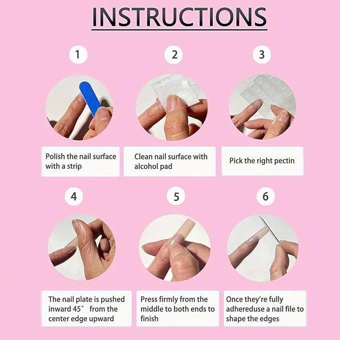 French Press on Nails Short Almond Shaped False Nails with Cherry Design Glossy Acrylic Nails Reusable Stick on Nails for Women's Daily Wear French Fake Nails with Nail Glue in 24 Pcs