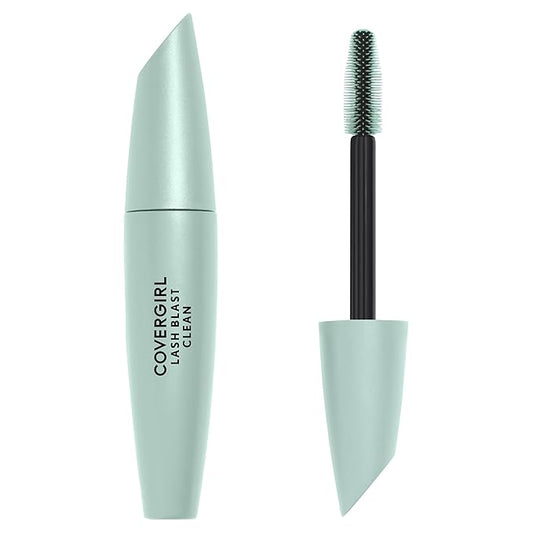 CoverGirl Lash Blast Clean Volume Mascara, Vegan Formula, Volumizing, Smudge-Proof, Cruelty Free, Black Brown, 1 Count