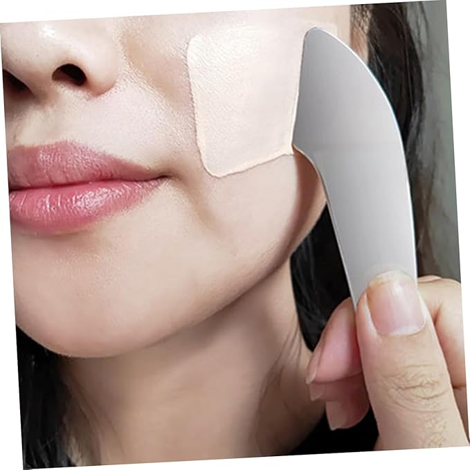 Beavorty Makeup Spatula Foundation Shovel Toning Stick Stainless Steel Liquid Foundation Scraper Makeup Tool (handheld Foundation Shovel Set Mirror Light Stainless Steel Mix-VivaGrace Women