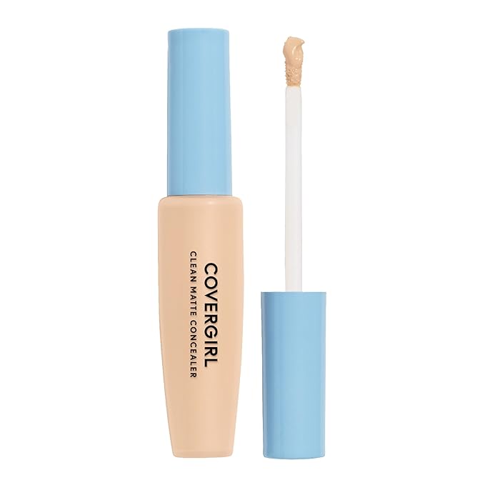 COVERGIRL - Clean Matte Concealer, Oil-Free, Lightweight Formula, Blendable, Natural-Looking Coverage, 100% Cruelty-Free-VivaGrace Women